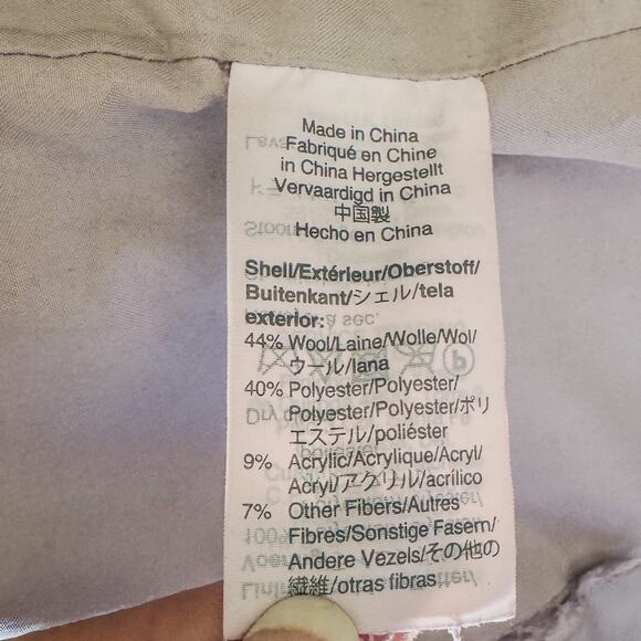 J. Crew Wool Blend Full Zip City Coat in Heather Dusk Grey, Women's Size 10 - Picture 6 of 12